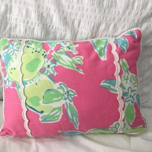 Lilly Pulitzer Pink Lemonade throw pillow